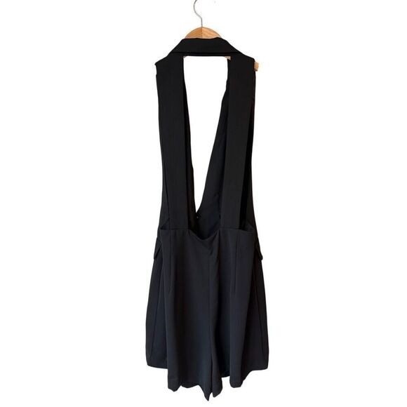 ZARA Black Sleeveless Double-Breasted Playsuit Romper Size XS - Picture 7 of 12